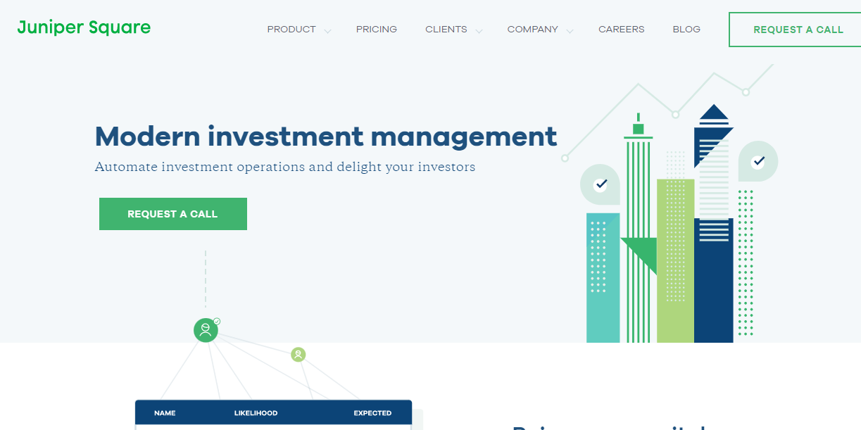 Juniper Square's homepage screenshot