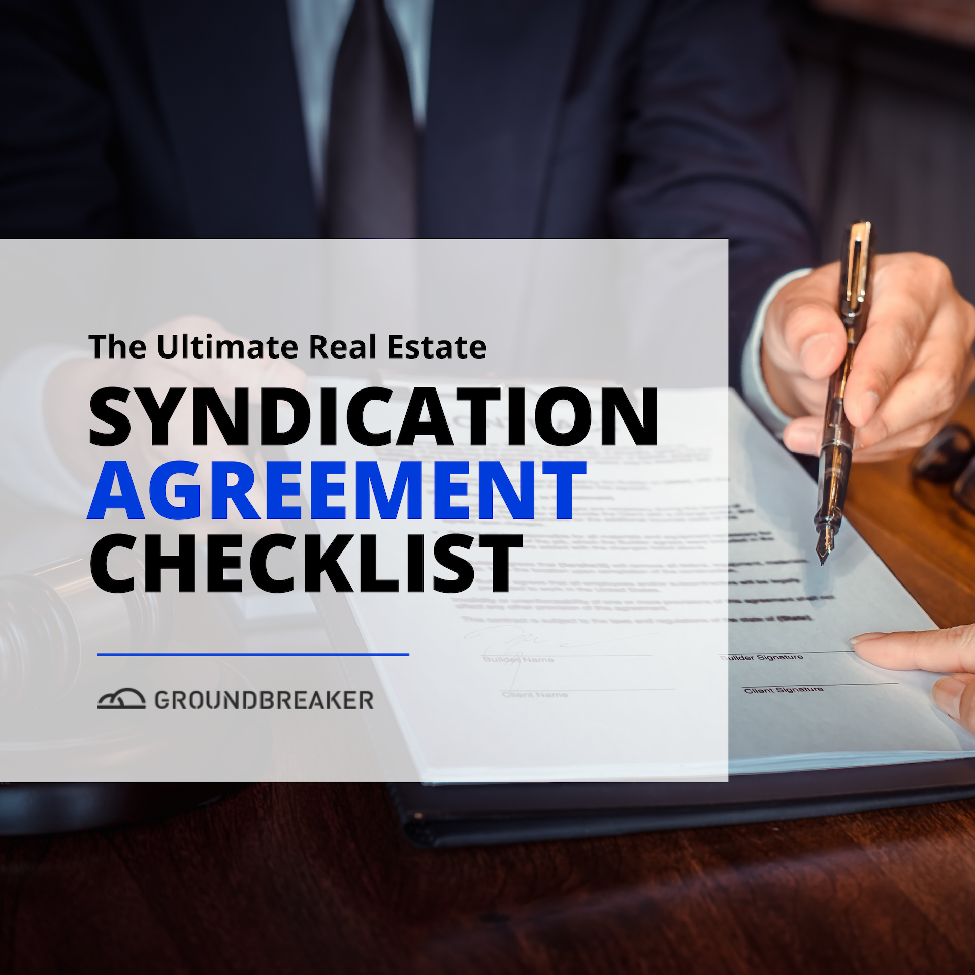 The Ultimate Real Estate Syndication Agreement Checklist: 15 Crucial Questions to Consider