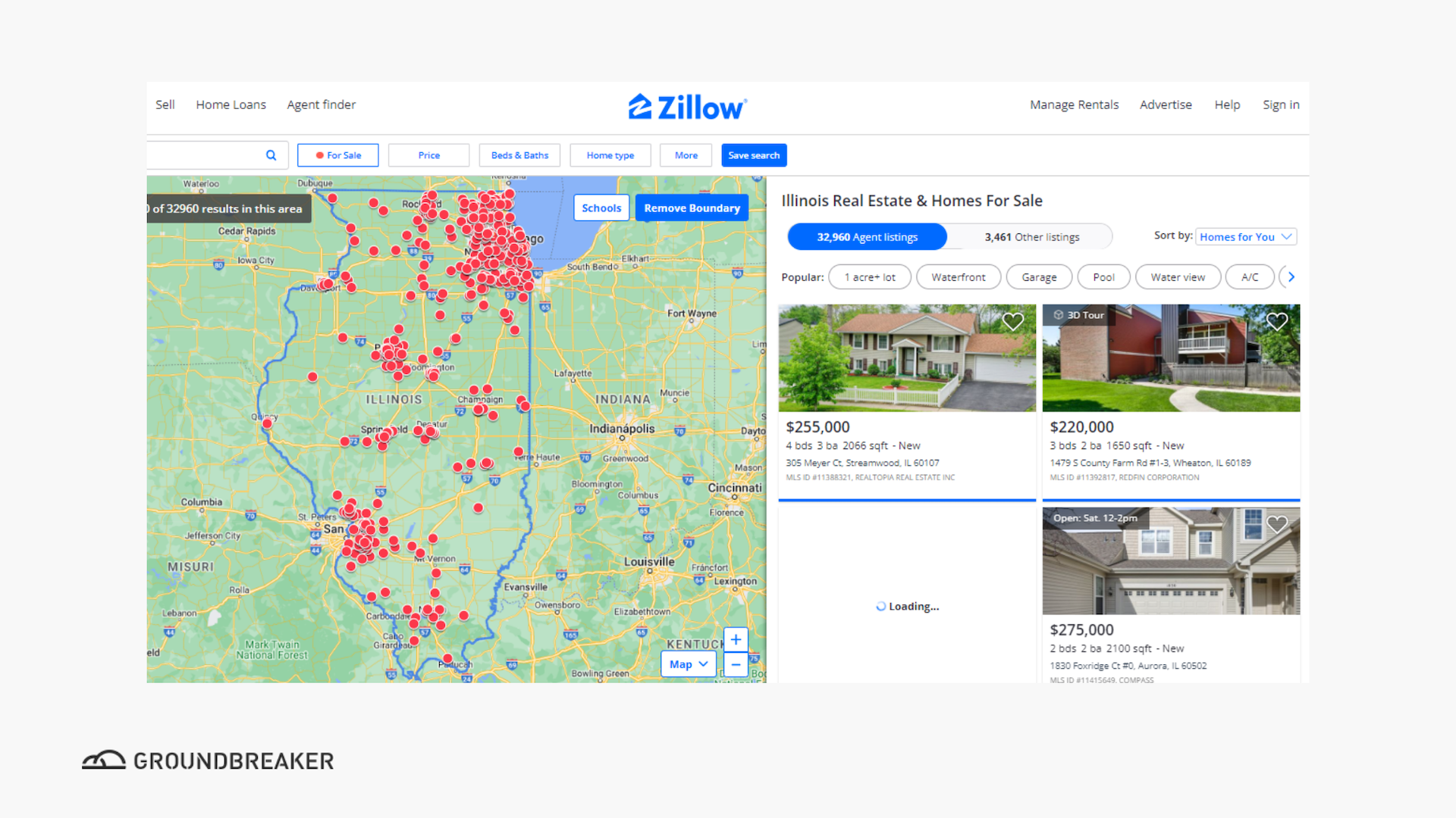 Real estate comparison using Zillow